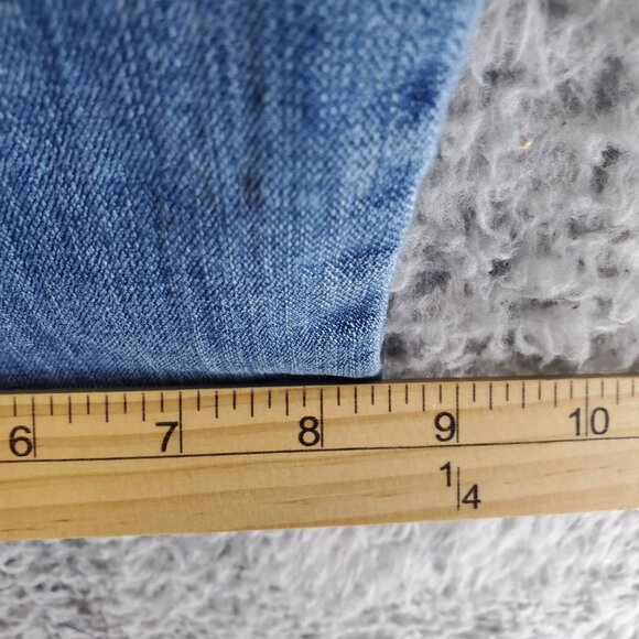 Levis Jeans Womens Size 16 Blue 505 Straight Stretch Denim Classic - Picture 9 of 13